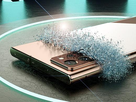三星Note20  Ultra透明手机壳渲染动画视频