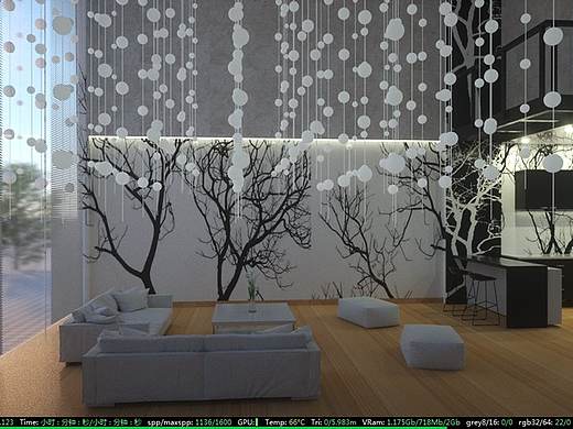 C4D作品-室内场景