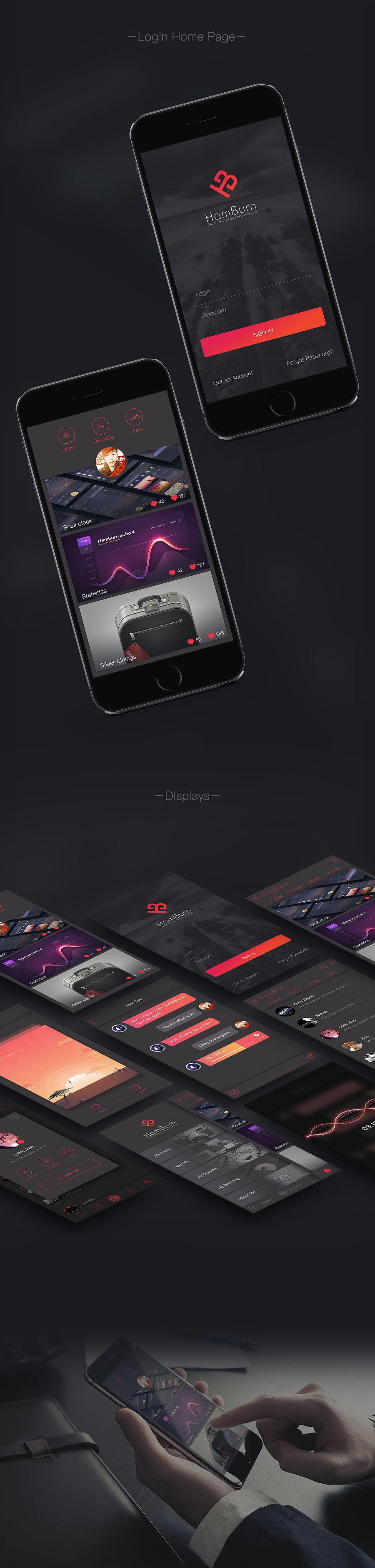 个人App界面、web网页、vi、动效、logo、吉祥物、卡通形象设计（图ZNDE4MjU4MzI=） - APP界面 - 站酷设计师Hamburn_彬仔原创素材 - 站酷ZCOOL