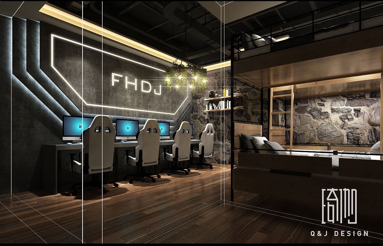 工业风高级感电竞酒店设计