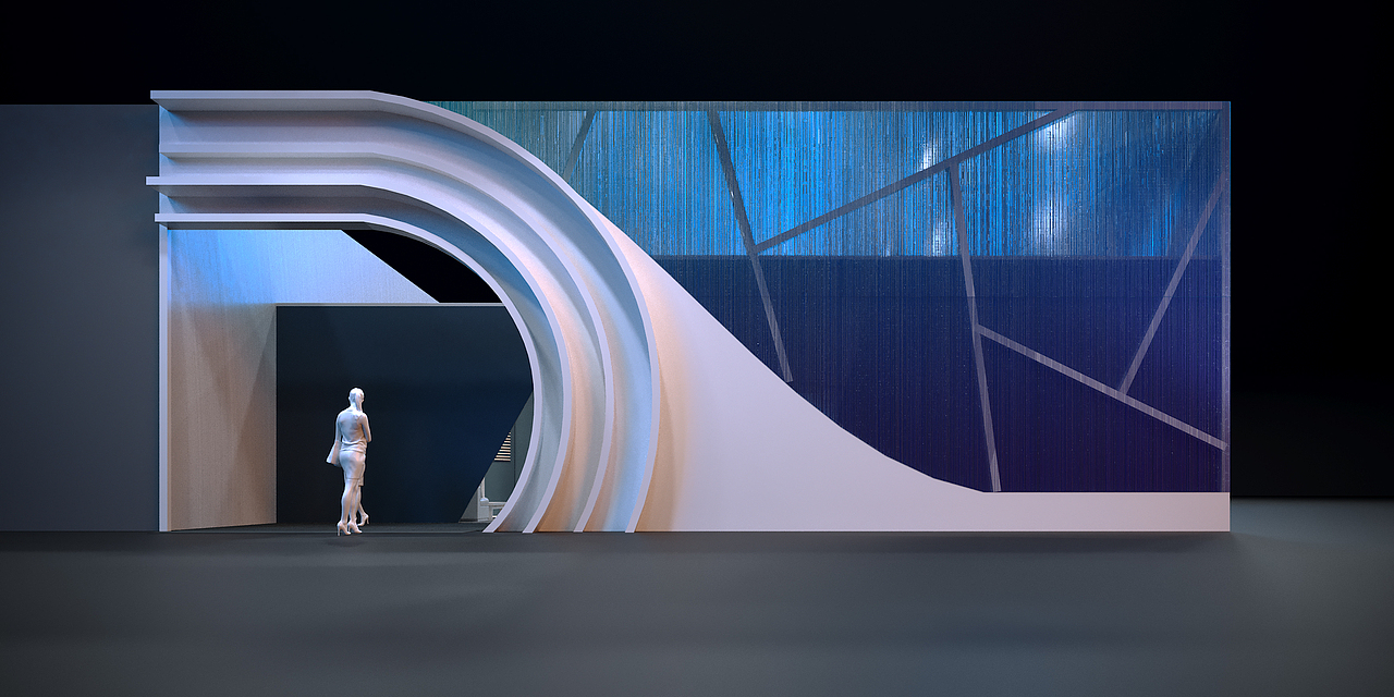 展位框架概念效果图|空间|展陈设计|lchitin_原创作品-站酷(zcool)