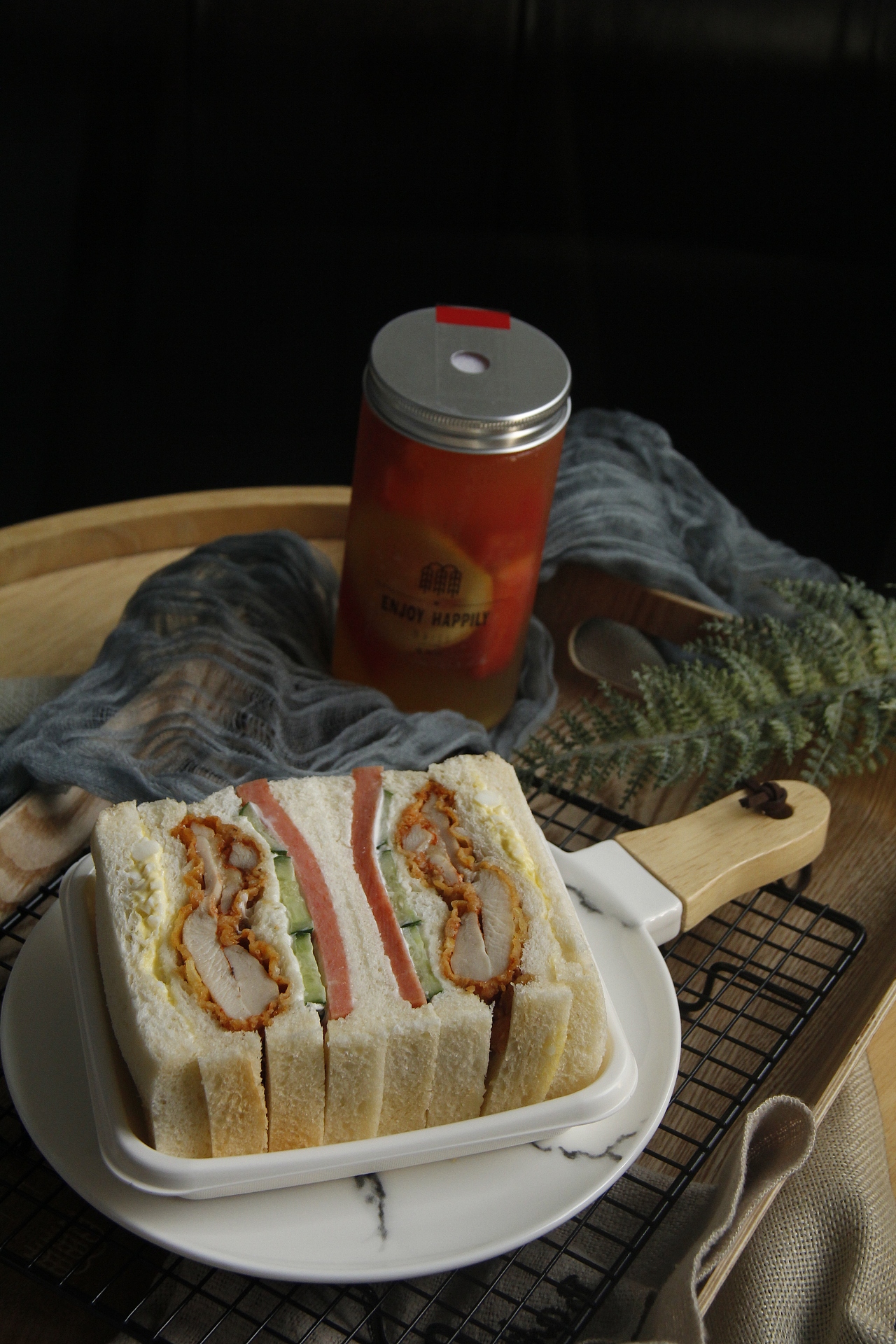 三明治套餐美食摄影