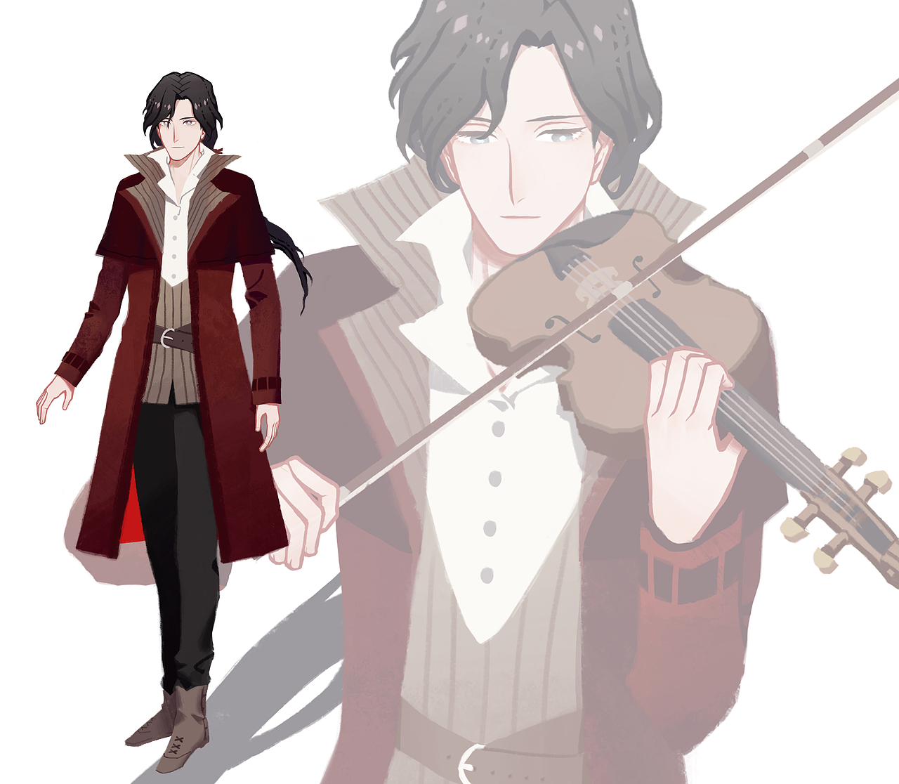 coc模组|哈默尔恩的吹笛人|封面 部分立绘_游离态e君-站酷zcool