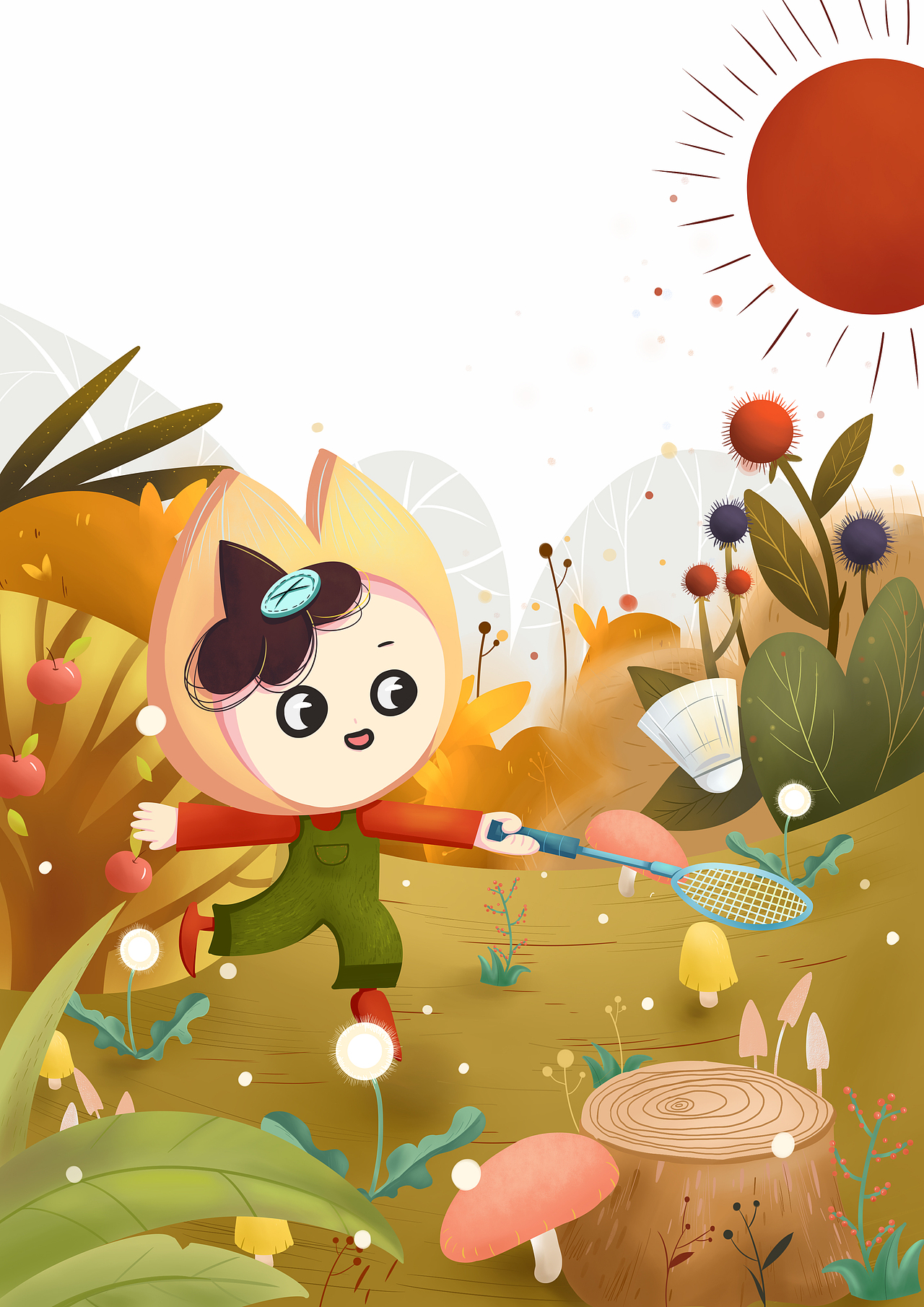 儿童教科书封面插画设计