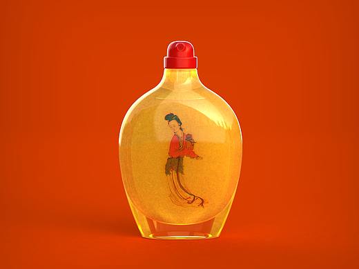国风-内画烟壶风格香水瓶