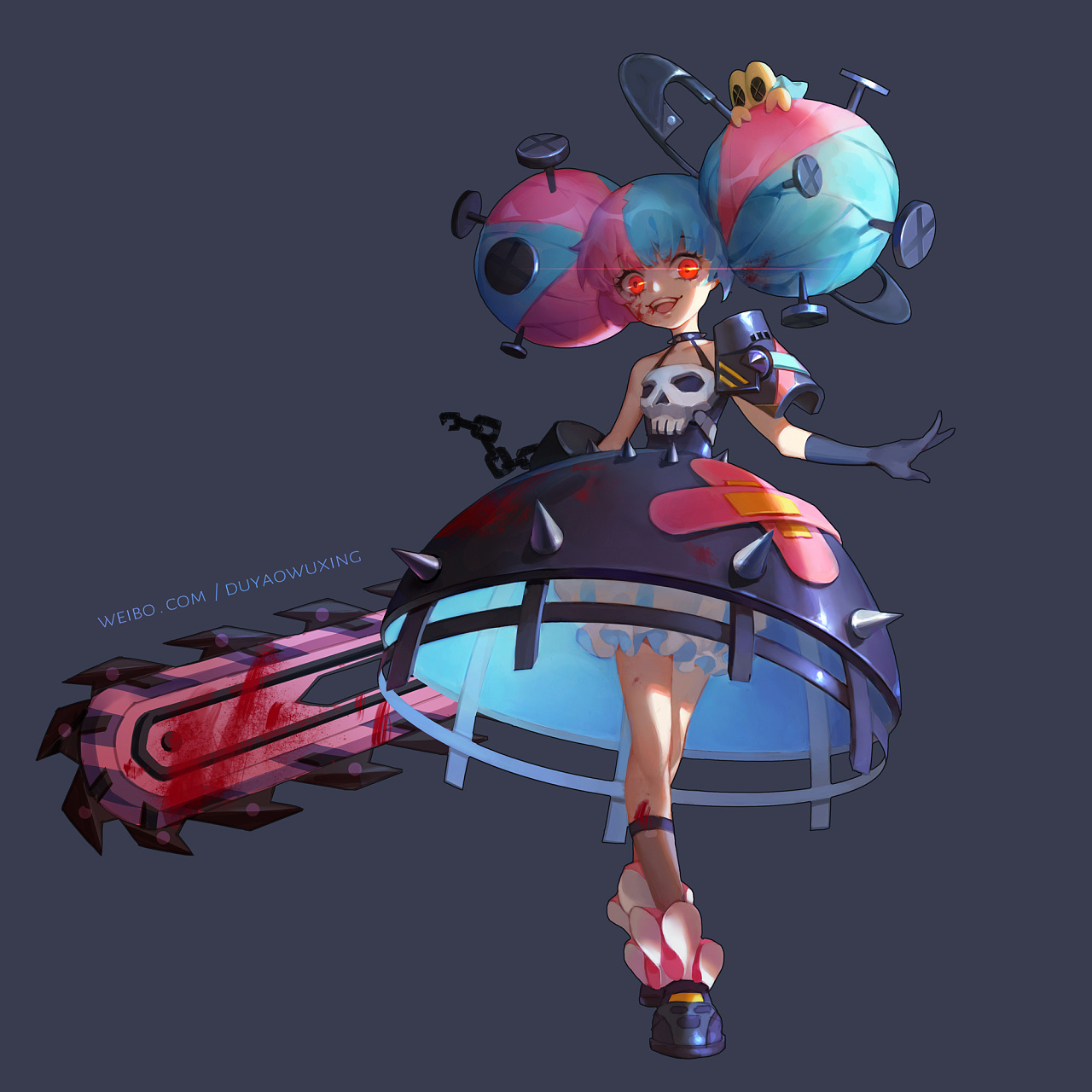 病娇毛线头小萝莉|插画|游戏原画|毒药无形 - 原创作品 - 站酷 (zcool