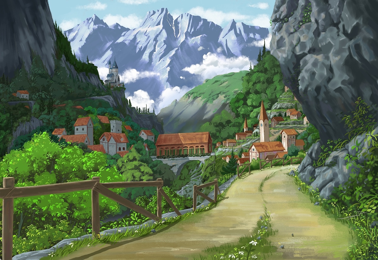 山区小景（图ZMjAxNTEyMDgw） - 创作习作 - 站酷设计师王小明做设计原创素材 - 站酷ZCOOL
