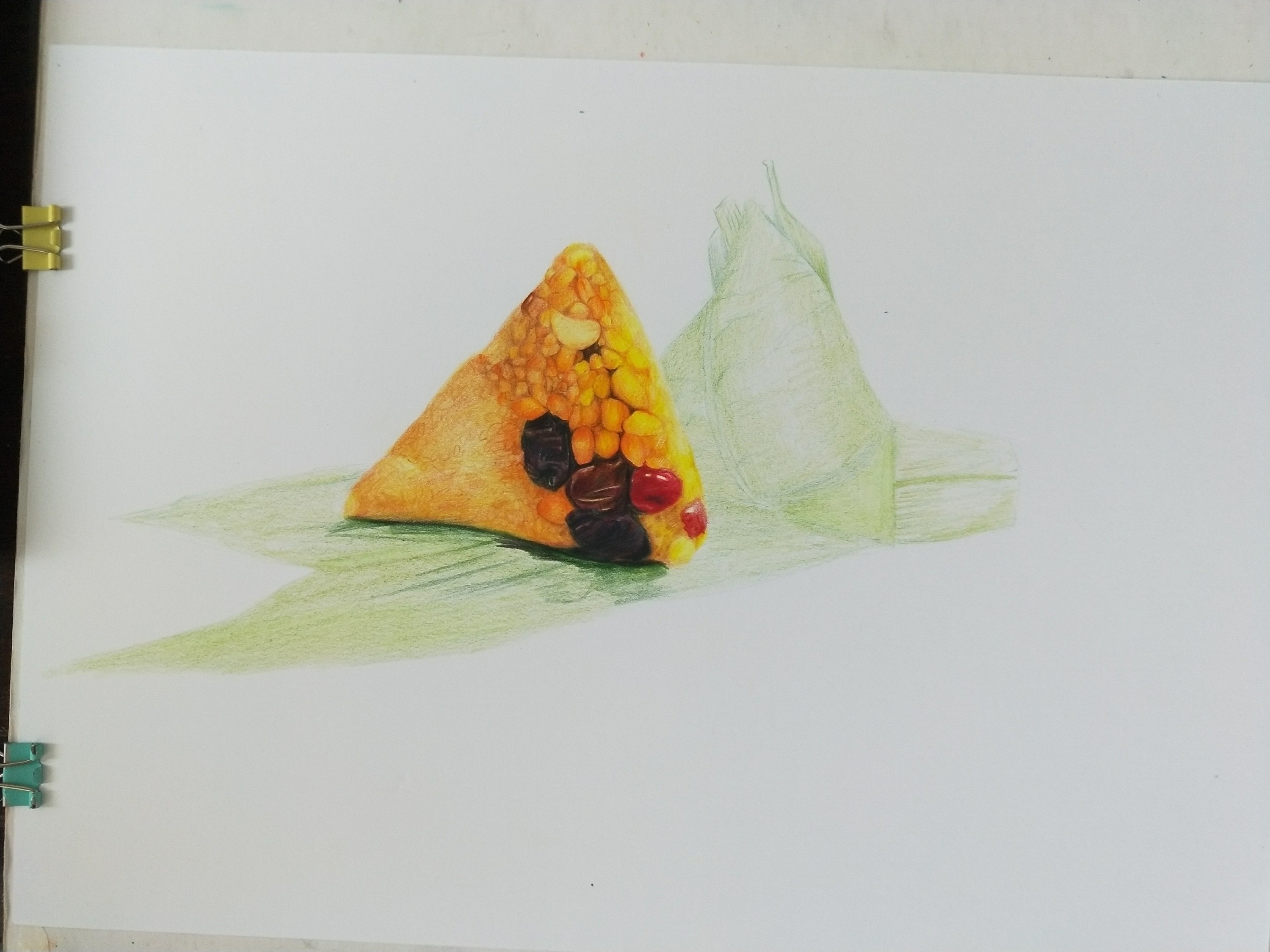 彩铅粽子|纯艺术|绘画|之喵 - 原创作品 - 站酷 (zcool)