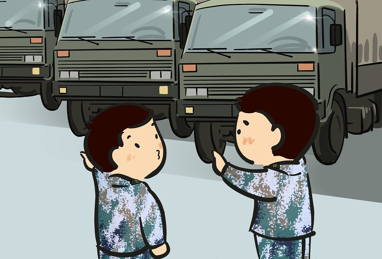 解放军报配图插画|动漫|单幅漫画|老奕 - 原创作品 - 站酷 (zcool)