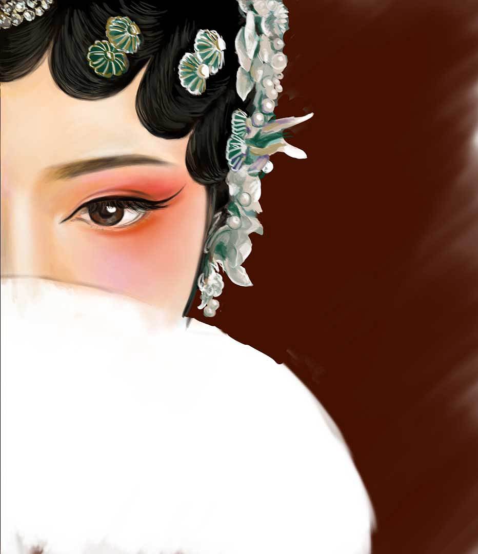 业余手绘练习-梨花颂女（图ZMjE5MzYwNTI0） - 创作习作 - 站酷设计师kisstttt21原创素材 - 站酷ZCOOL