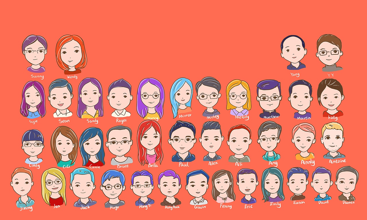 手绘头像系列（图ZMTkyMDM5OTg0） - 商业插画 - 站酷设计师梅姐画个画原创素材 - 站酷ZCOOL