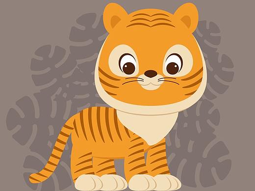 利用Illustrator软件制作可爱的卡通虎插画这么简单