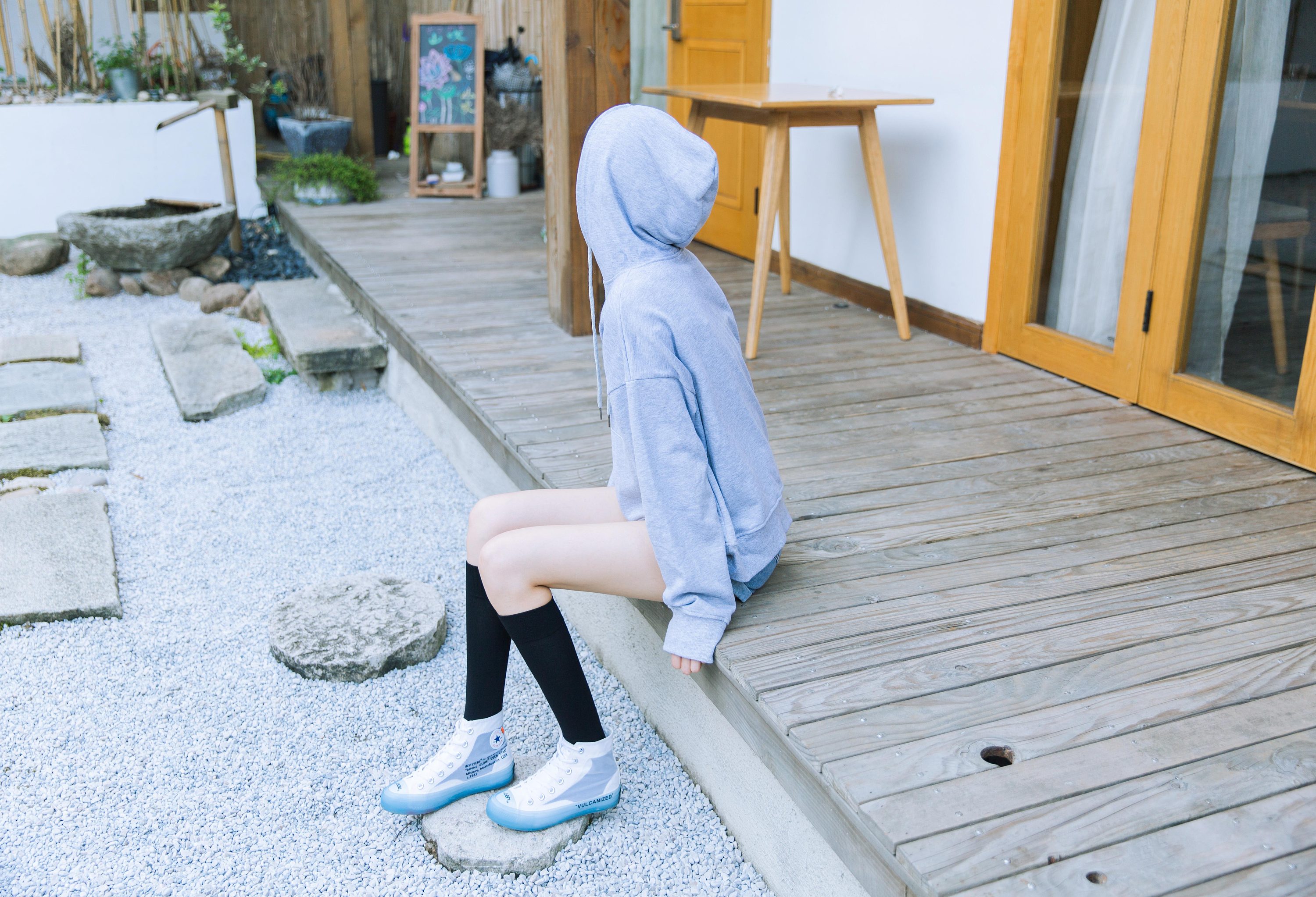 2018秋冬日系过膝袜