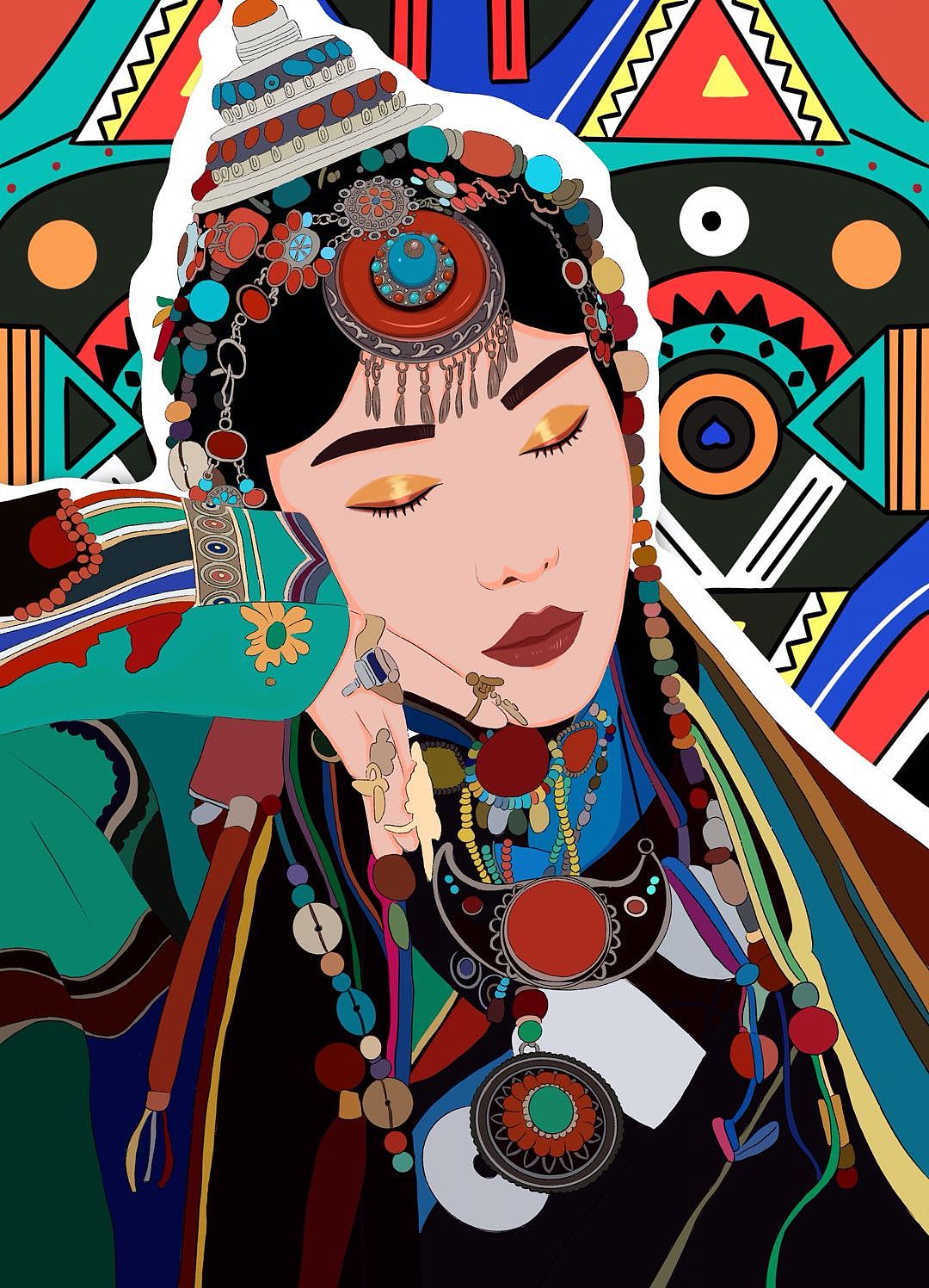 写实风手绘插画人物22（图ZMjU5NDIxMjU2） - 艺术插画 - 站酷设计师愚人不鱼原创素材 - 站酷ZCOOL