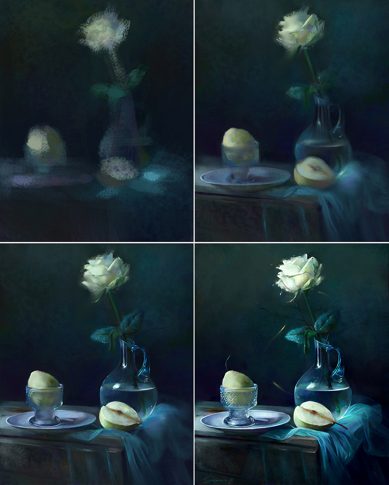 静（图ZMjUzNjAzMTA0） - 绘画 - 站酷设计师松风吟原创素材 - 站酷ZCOOL