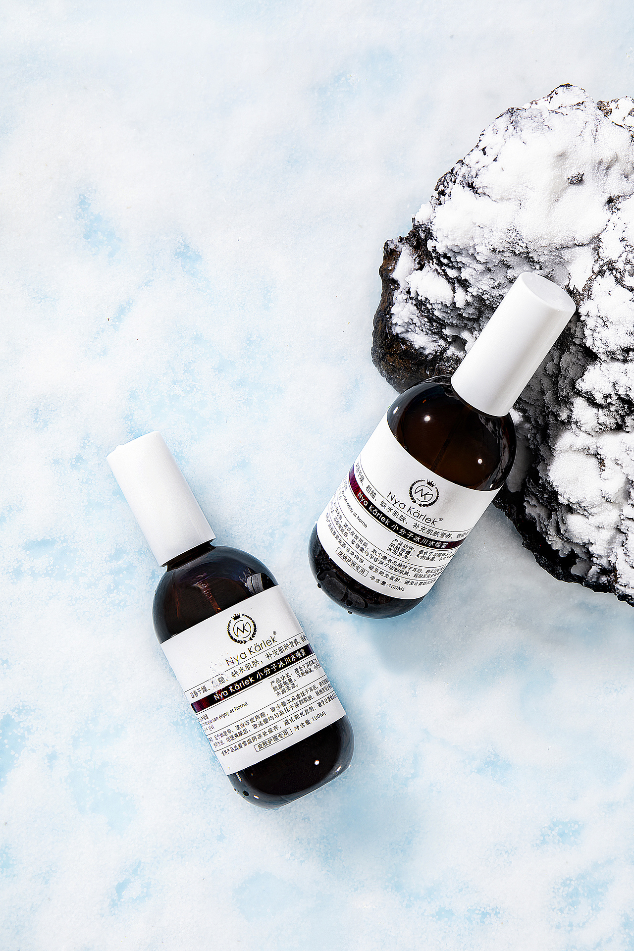 N.K冰川水化妆品平面拍摄