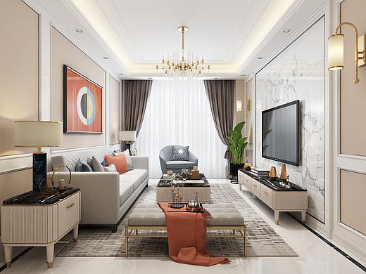 轻奢风格全景图