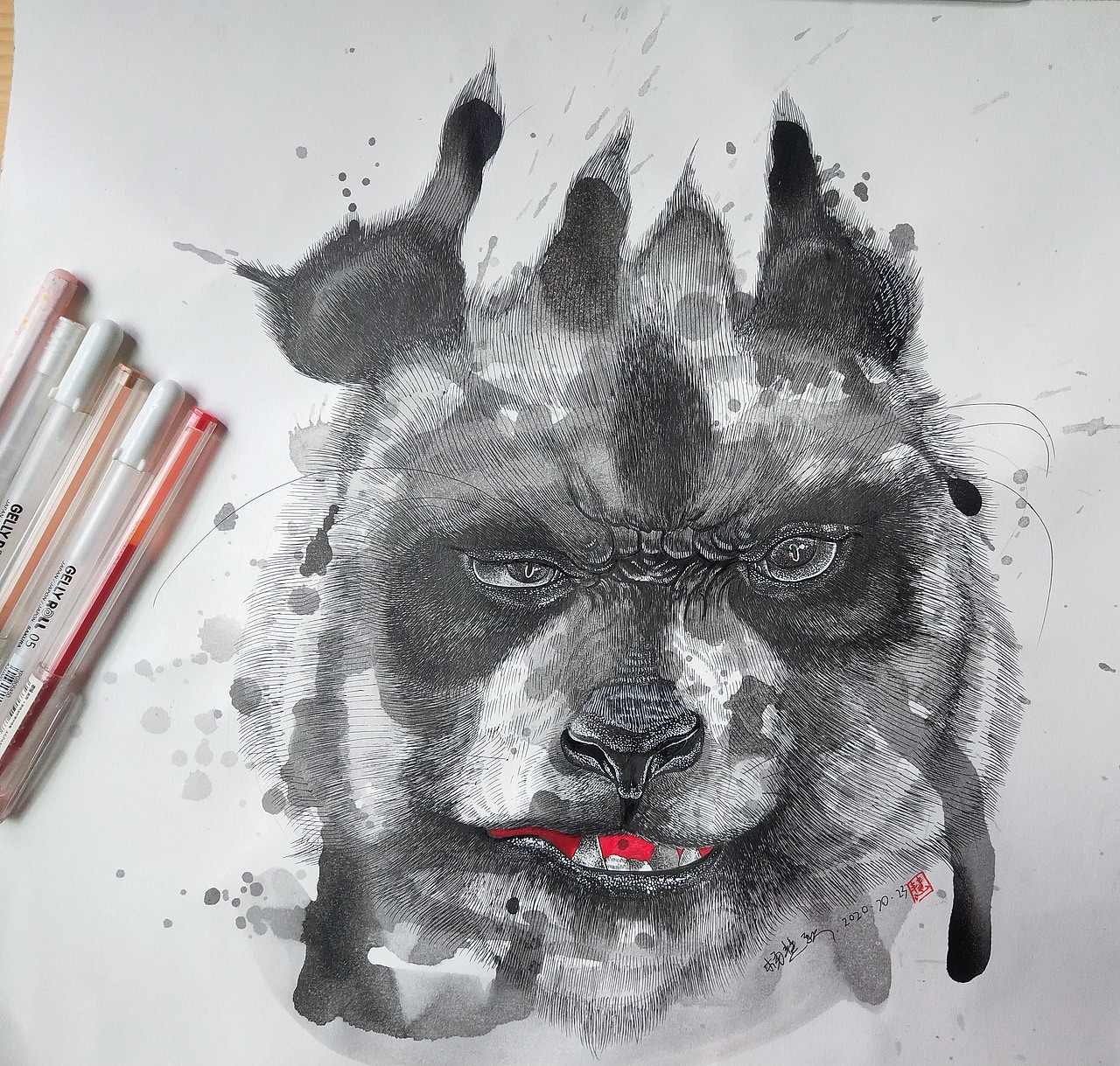 2020山海经异兽系列插画合集总结（图ZMjM3NjI2MTIw） - 绘画 - 站酷设计师慧琼原创素材 - 站酷ZCOOL