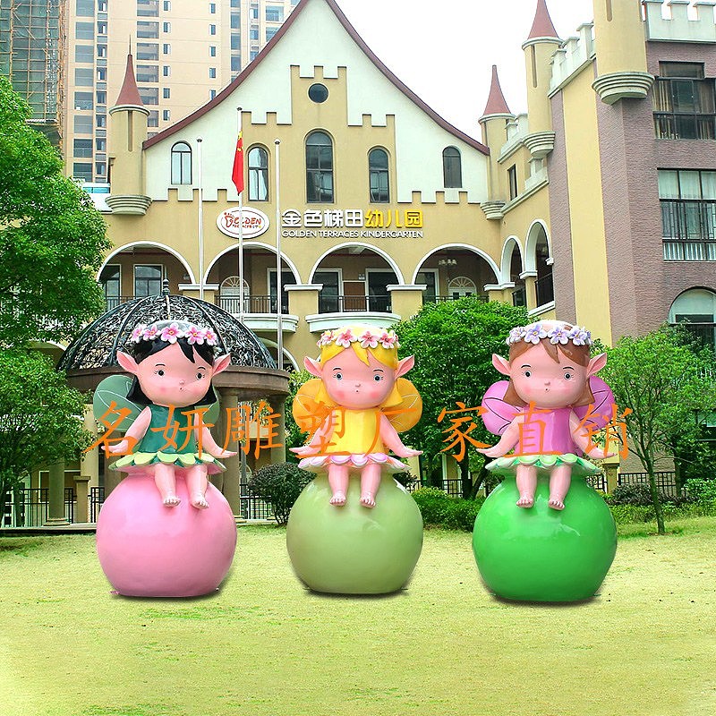 玻璃钢卡通小女孩雕塑幼儿园室内美陈娃娃造型塑像（图ZMjM3NzkxODg4） - 雕塑 - 站酷设计师美陈艺术雕塑原创素材 - 站酷ZCOOL