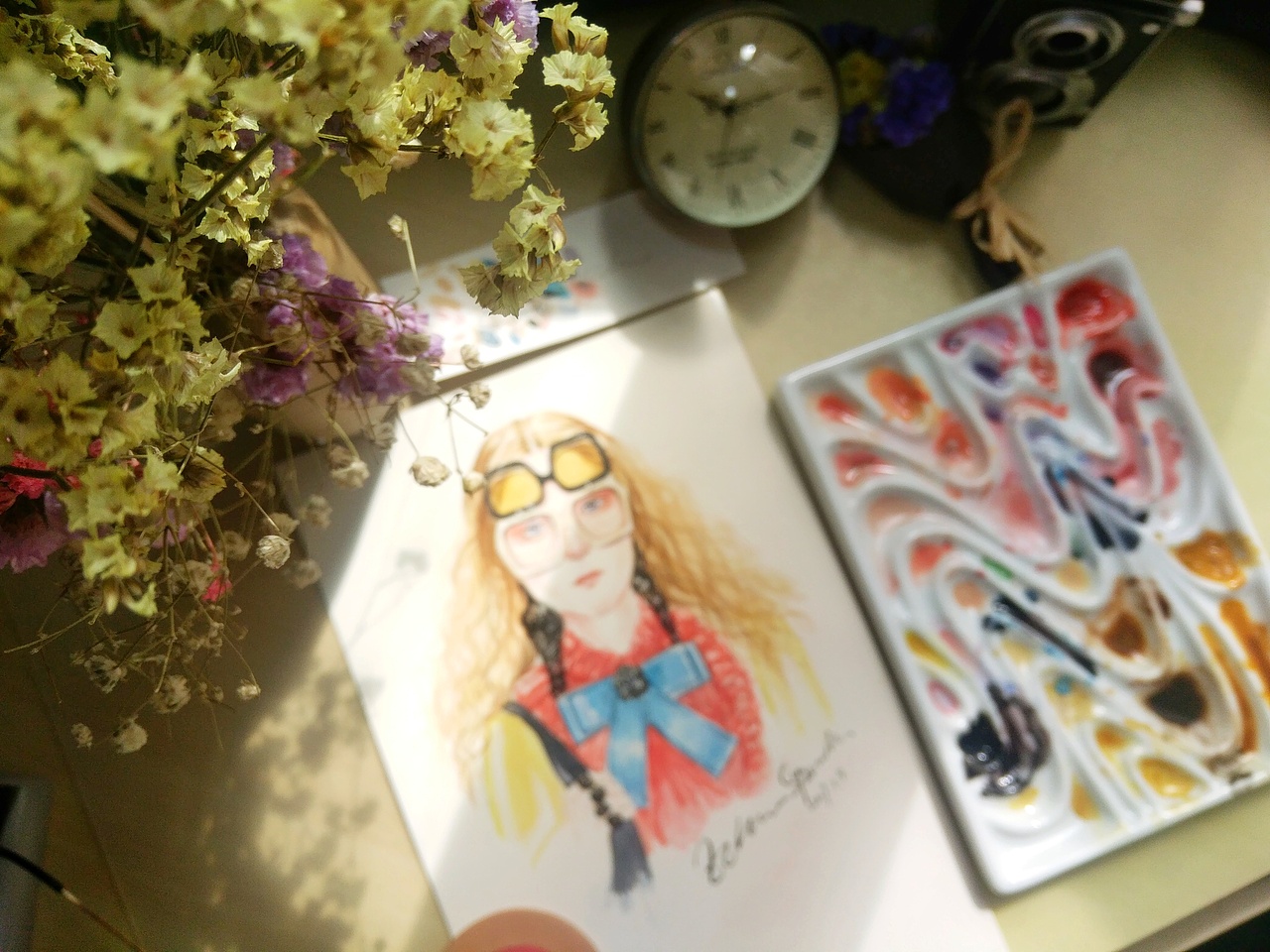 手绘水彩插画（图ZMTA0MzMxNTA4） - 创作习作 - 站酷设计师ECHO超人小茗原创素材 - 站酷ZCOOL