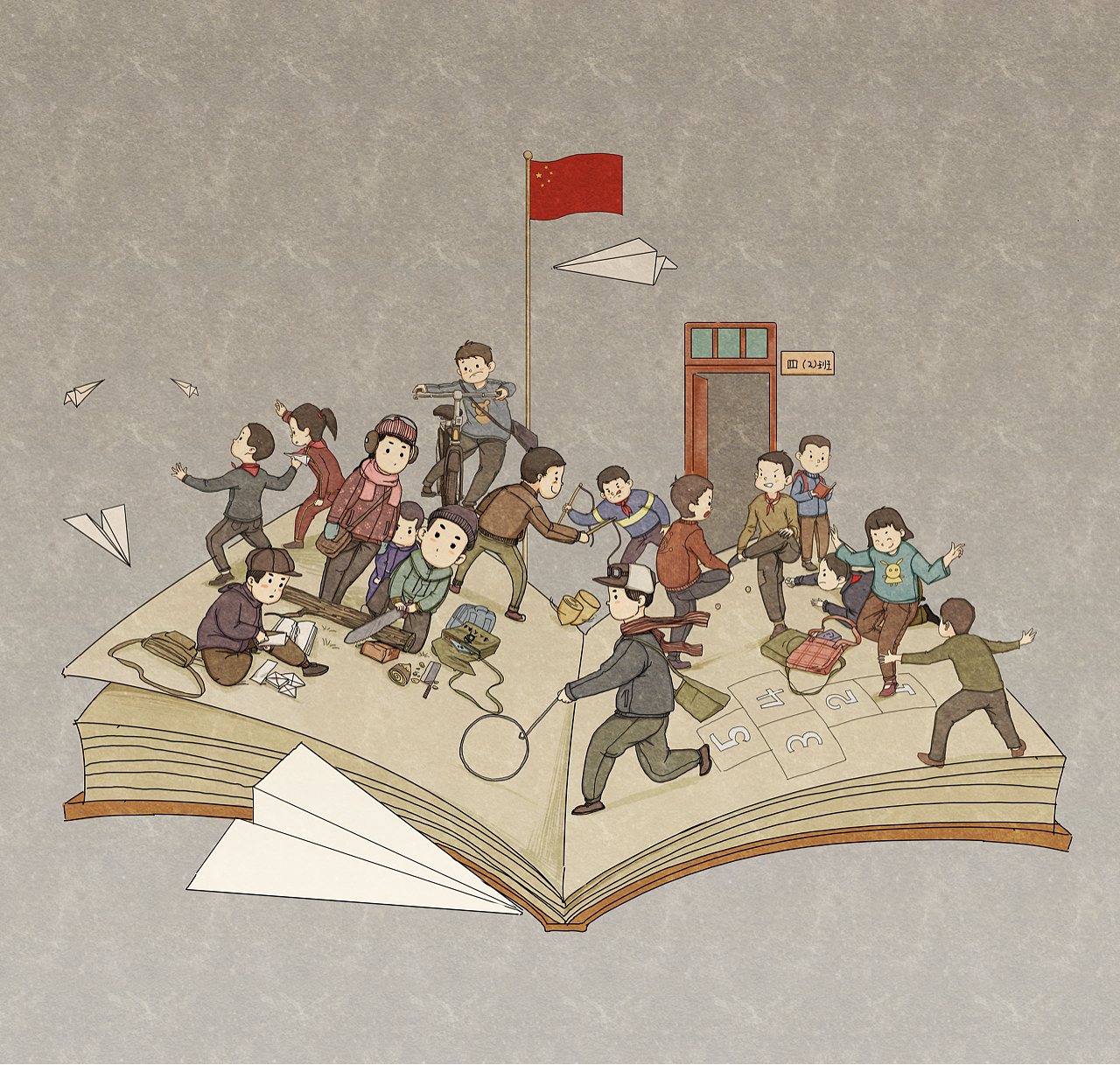 儿时游戏（图ZMjMzNzE4NDU2） - 创作习作 - 站酷设计师县老爷原创素材 - 站酷ZCOOL