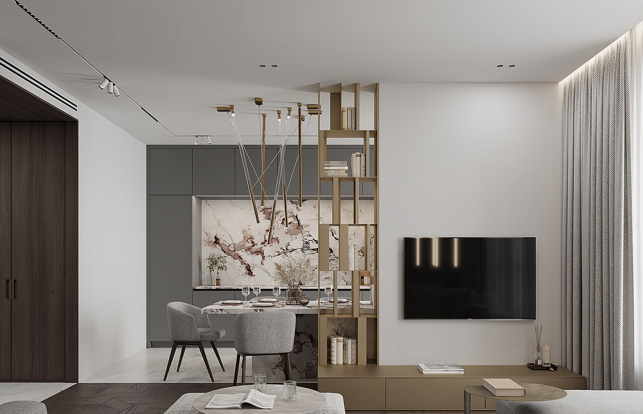 莫斯科的现代风格公寓（图ZMjM5MjY0NTI4） - 家装设计 - 站酷设计师A17730029017原创素材 - 站酷ZCOOL