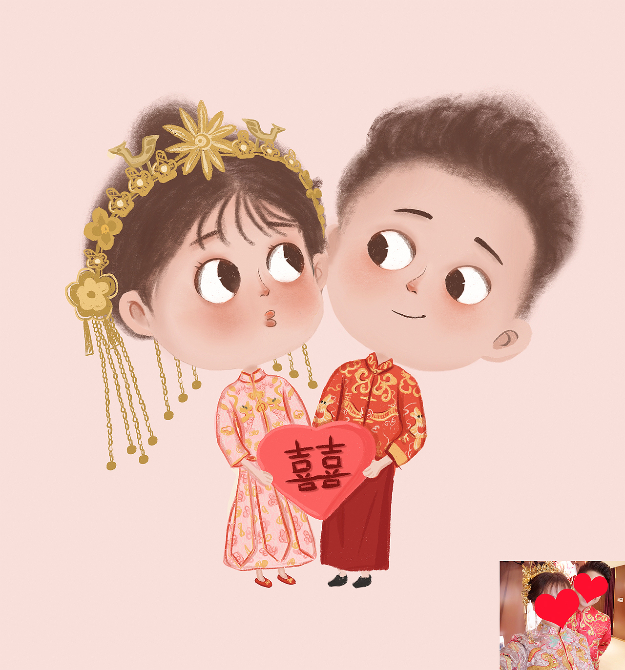 Q版手绘小人头像