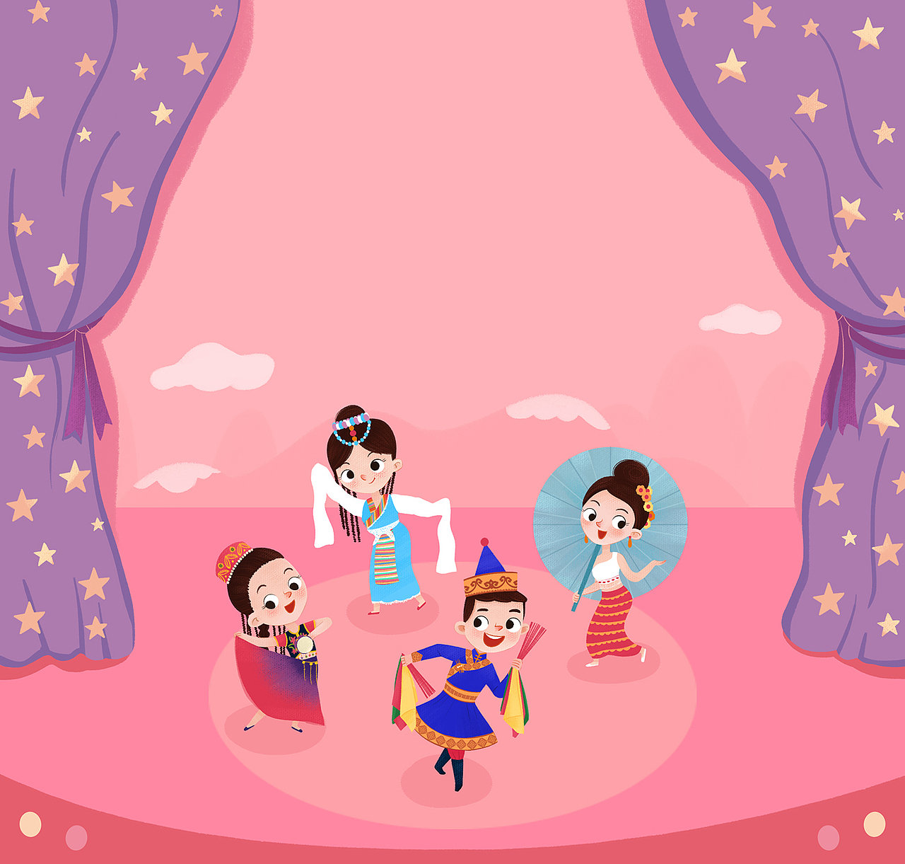 小学舞蹈教程封面（图ZMjA3OTUyNDg0） - 儿童插画 - 站酷设计师Moly插画原创素材 - 站酷ZCOOL