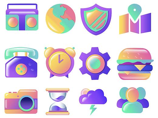 【平面】圖標(biāo)設(shè)計臨?。▊€人主頁-ZNTQ4NDExOTY=） - 圖案 - 站酷設(shè)計師邱準(zhǔn)原創(chuàng)素材 - 站酷ZCOOL