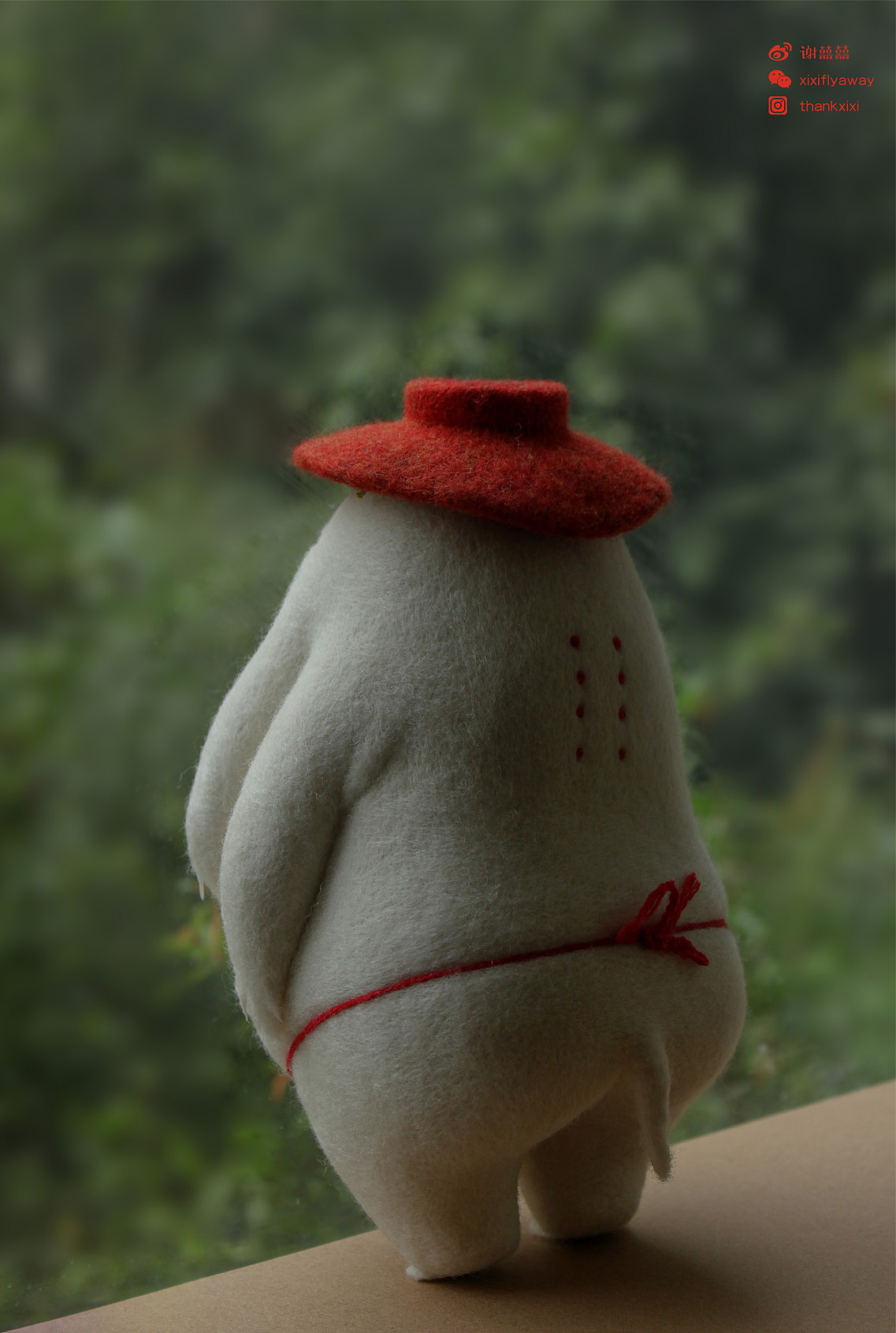 囍囍的羊毛毡 之 千寻里的萝卜精|手工艺|其他手