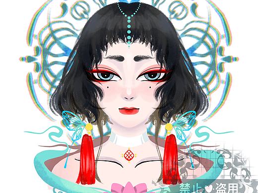 国风插画（个人主页-ZNTI5Mjc3Njg=） - 艺术插画 - 站酷设计师唐槊原创素材 - 站酷ZCOOL