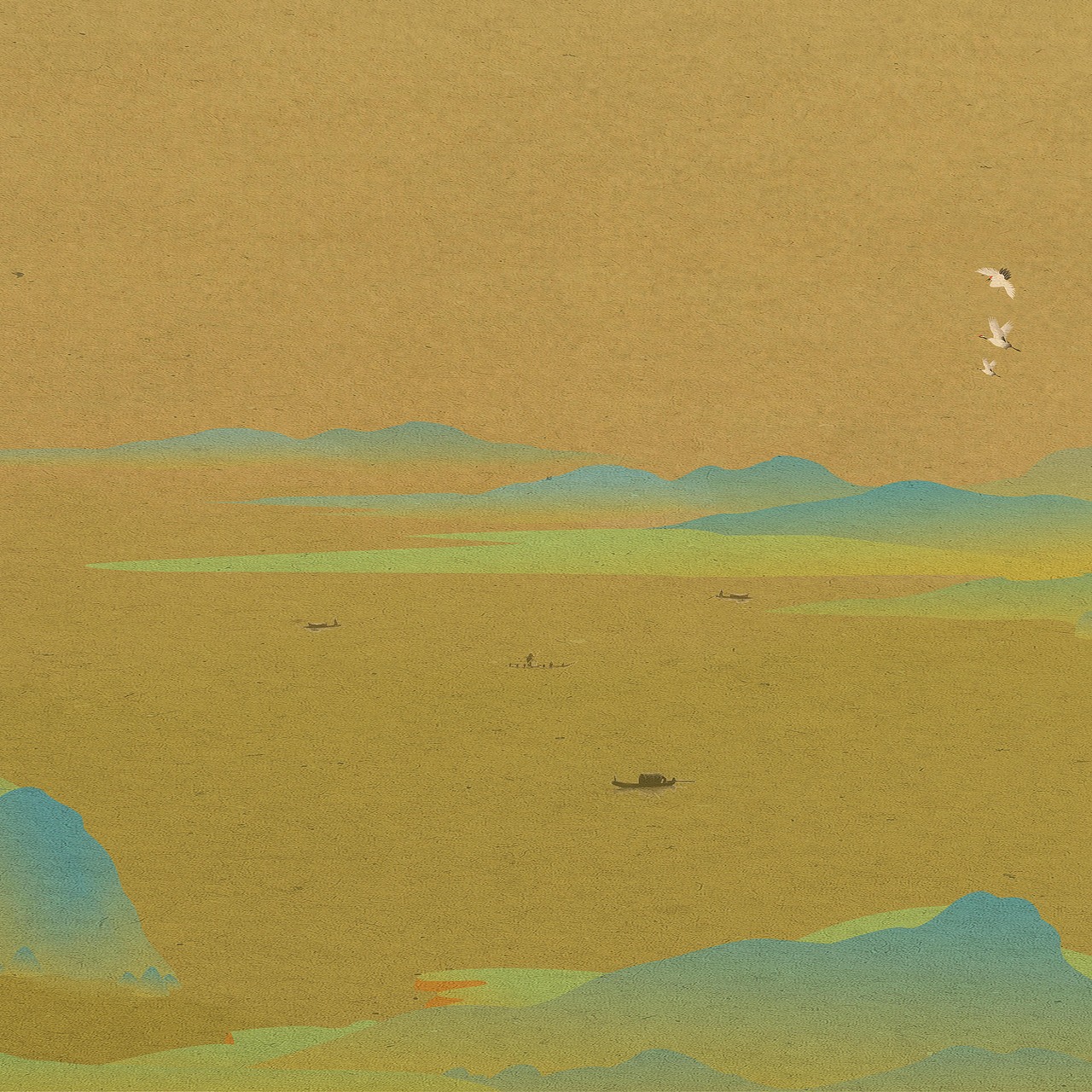 千里江山图（图ZMTQ2NjAzOTky） - 艺术插画 - 站酷设计师吕豆豆啦原创素材 - 站酷ZCOOL