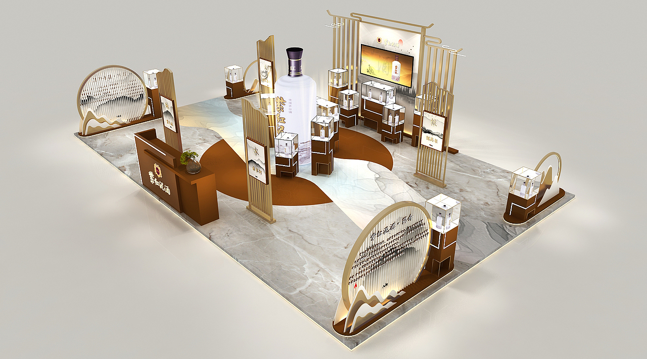 酱香酒展位|空间|展陈设计|ycdesignstudio_原创作品-站酷zcool