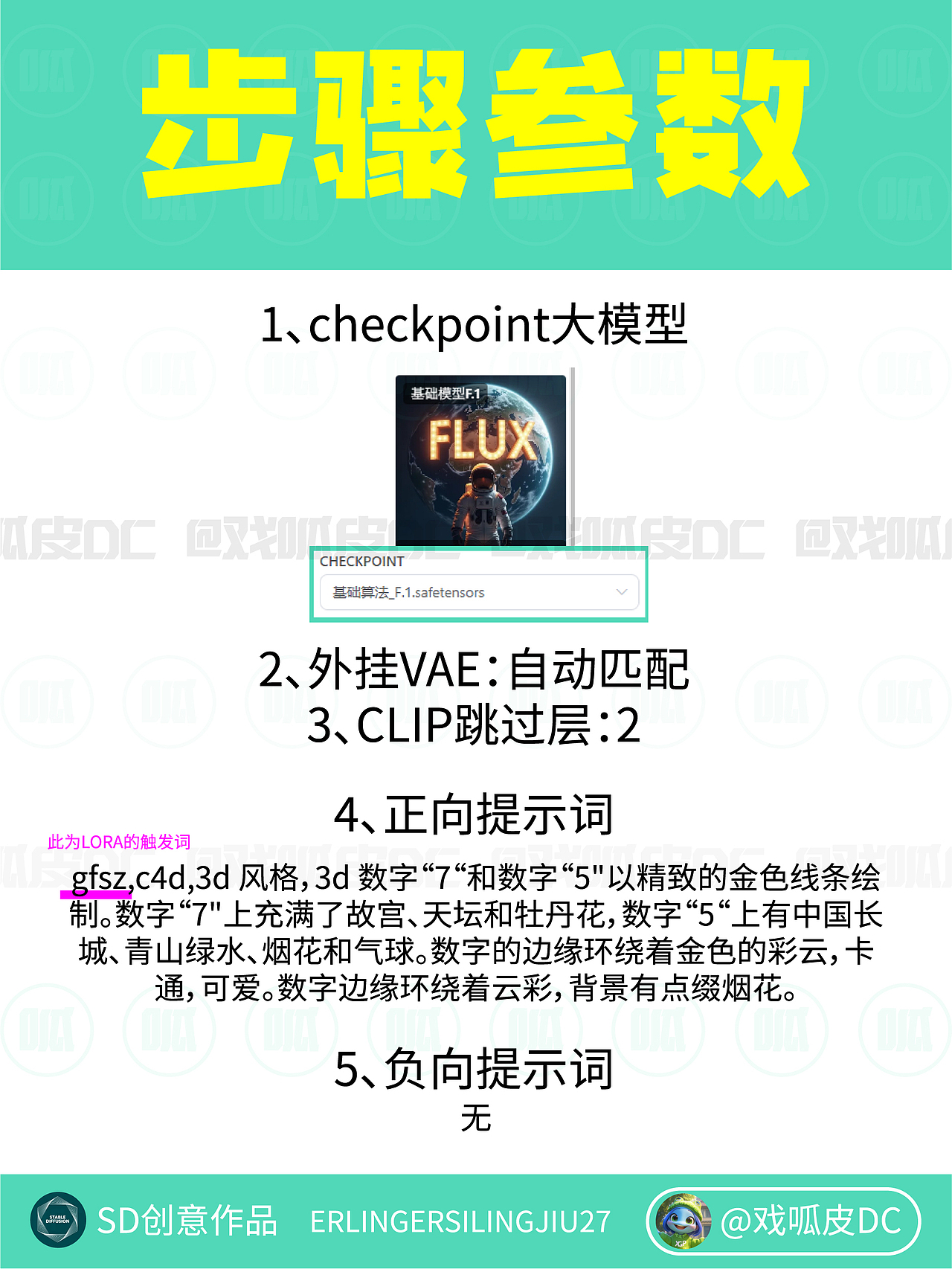 快来抄作业！SD 制作华丽风国庆 75 周年海报（图ZMzc4MTU3MDcy） - AI作品 - 站酷设计师戏呱皮DC原创素材 - 站酷ZCOOL