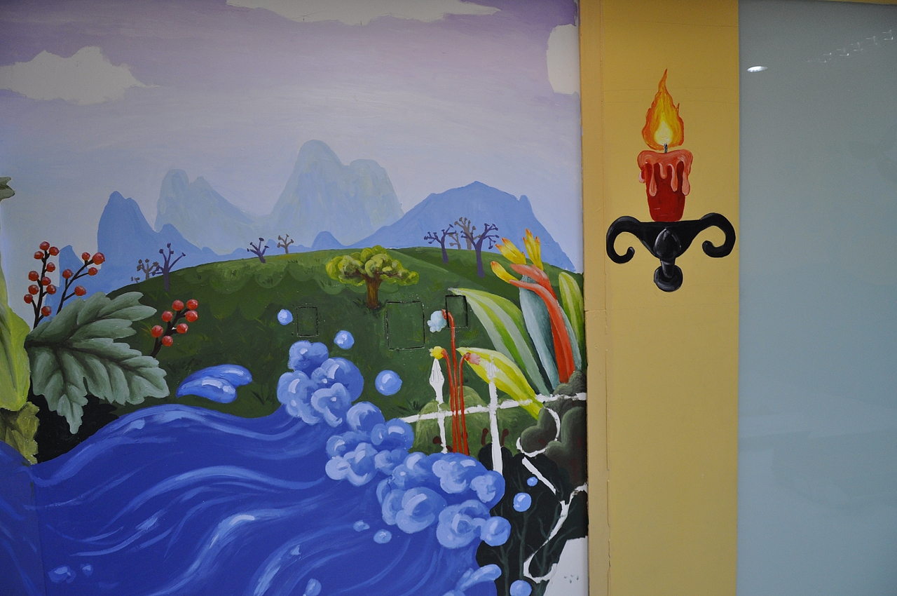 无锡格林希尔早教中心墙面装饰(老作品翻箱底的打包放站酷~O(∩_∩)O~~)