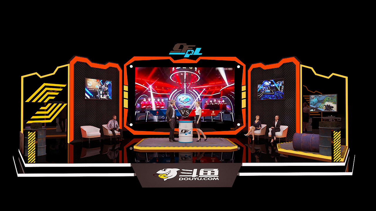 一个电竞演播室（图ZMTU2OTc1NjE2） - 其他三维 - 站酷设计师Jeffrey1123原创素材 - 站酷ZCOOL