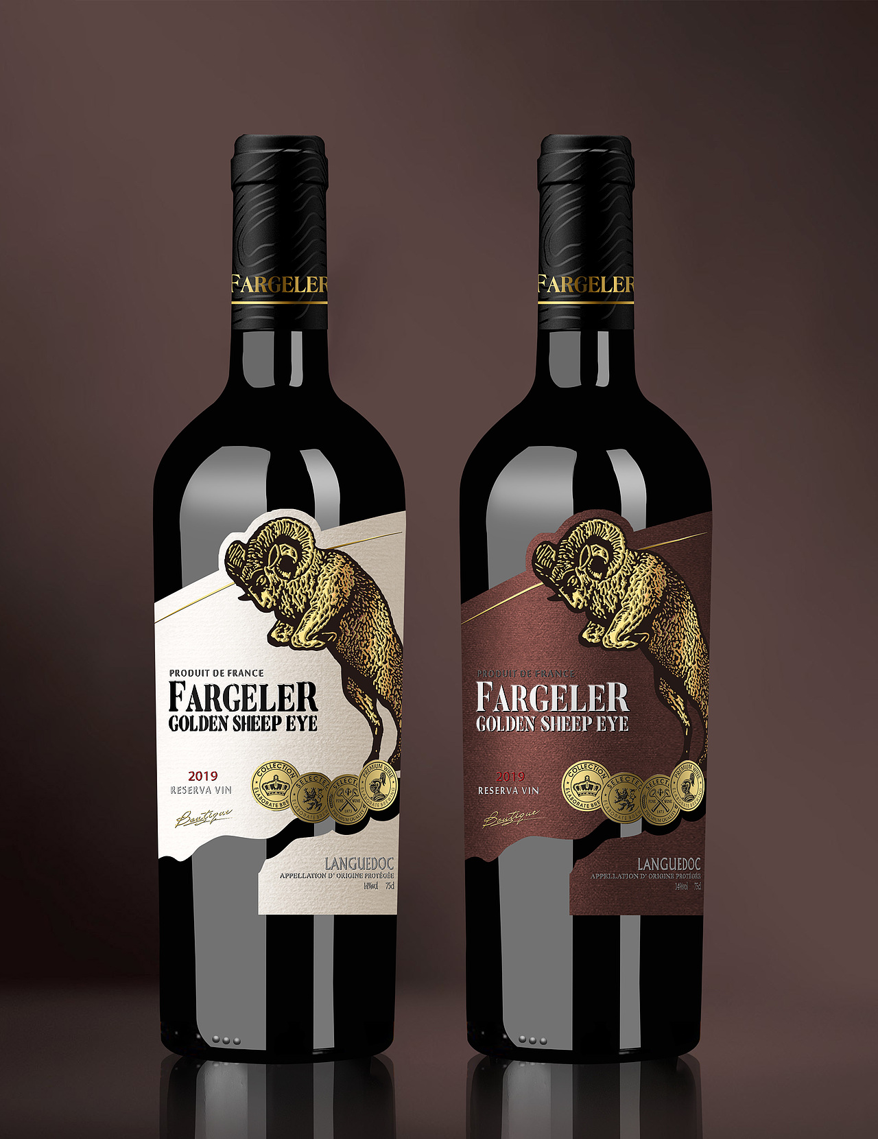 红酒酒标设计葡萄酒酒标包装