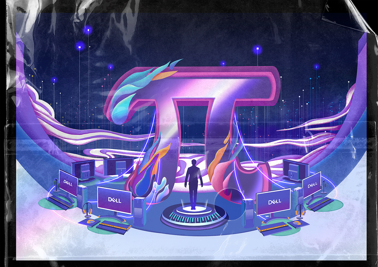 戴尔π—未来无限（图ZMjMyMzk5NzAw） - 海报 - 站酷设计师方紫君原创素材 - 站酷ZCOOL
