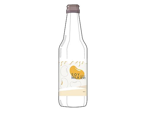 豆奶包装瓶设计（个人主页-ZNDc3NzYxNDA=） - 包装 - 站酷设计师宇tang原创素材 - 站酷ZCOOL