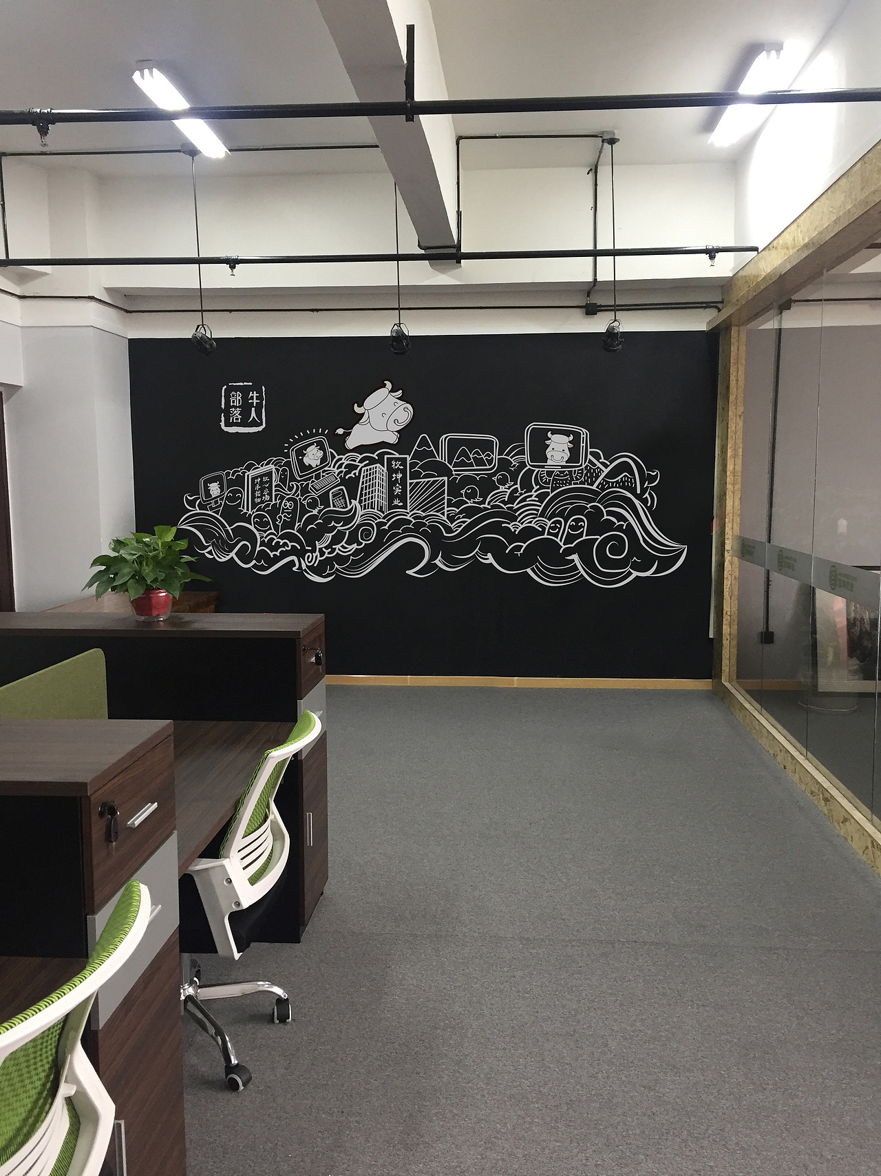 墙面涂鸦手绘一张（图ZNjQ3MjcxMTY=） - 新锐潮流插画 - 站酷设计师Yvonne0原创素材 - 站酷ZCOOL