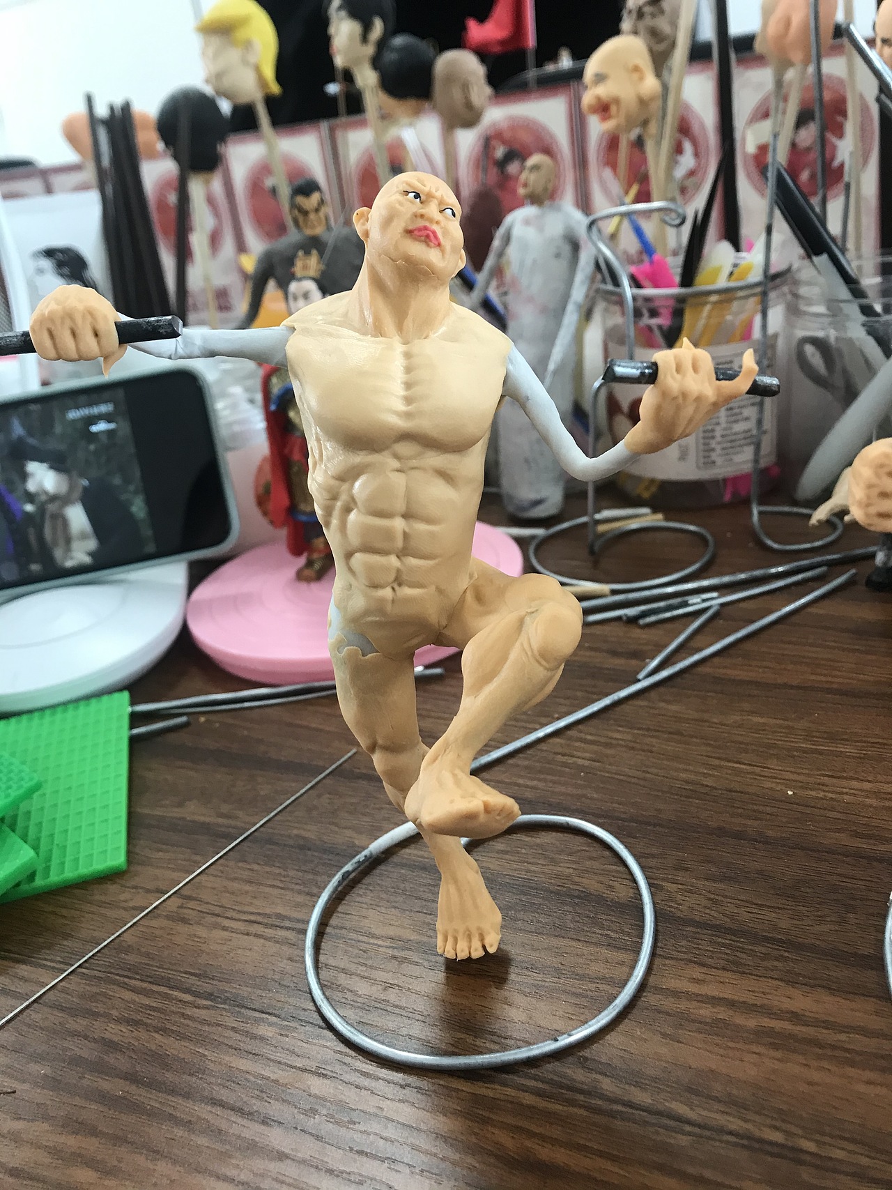 康健面塑作品《西游妖王》