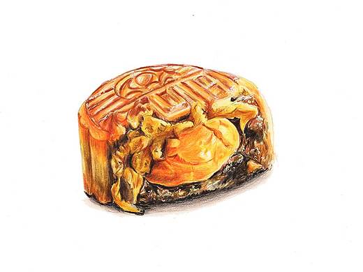 【驴大萌彩铅教程196】手绘中秋节月饼 蛋黄月饼