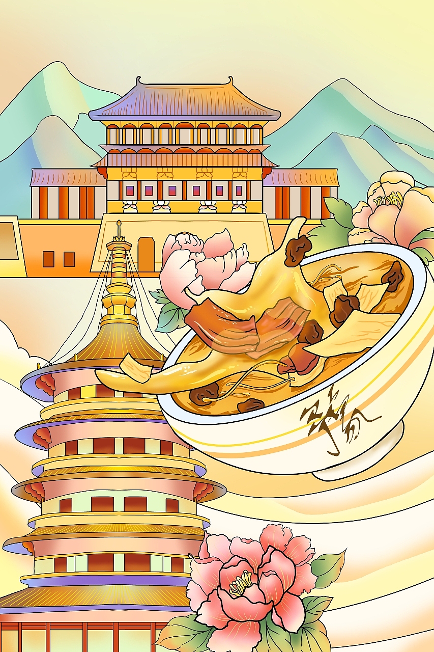 丝绸之路/一带一路|简单插画设计