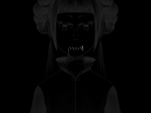 《感》系列-噤（个人主页-ZNjY1MTE0NDg=） - 艺术插画 - 站酷设计师瓜鬼原创素材 - 站酷ZCOOL