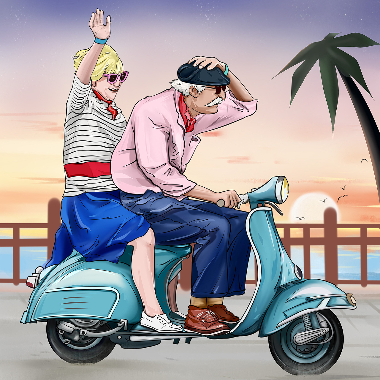 今天你画画了么（图ZMjUyMzIwNDk2） - 新锐潮流插画 - 站酷设计师小赫拉原创素材 - 站酷ZCOOL