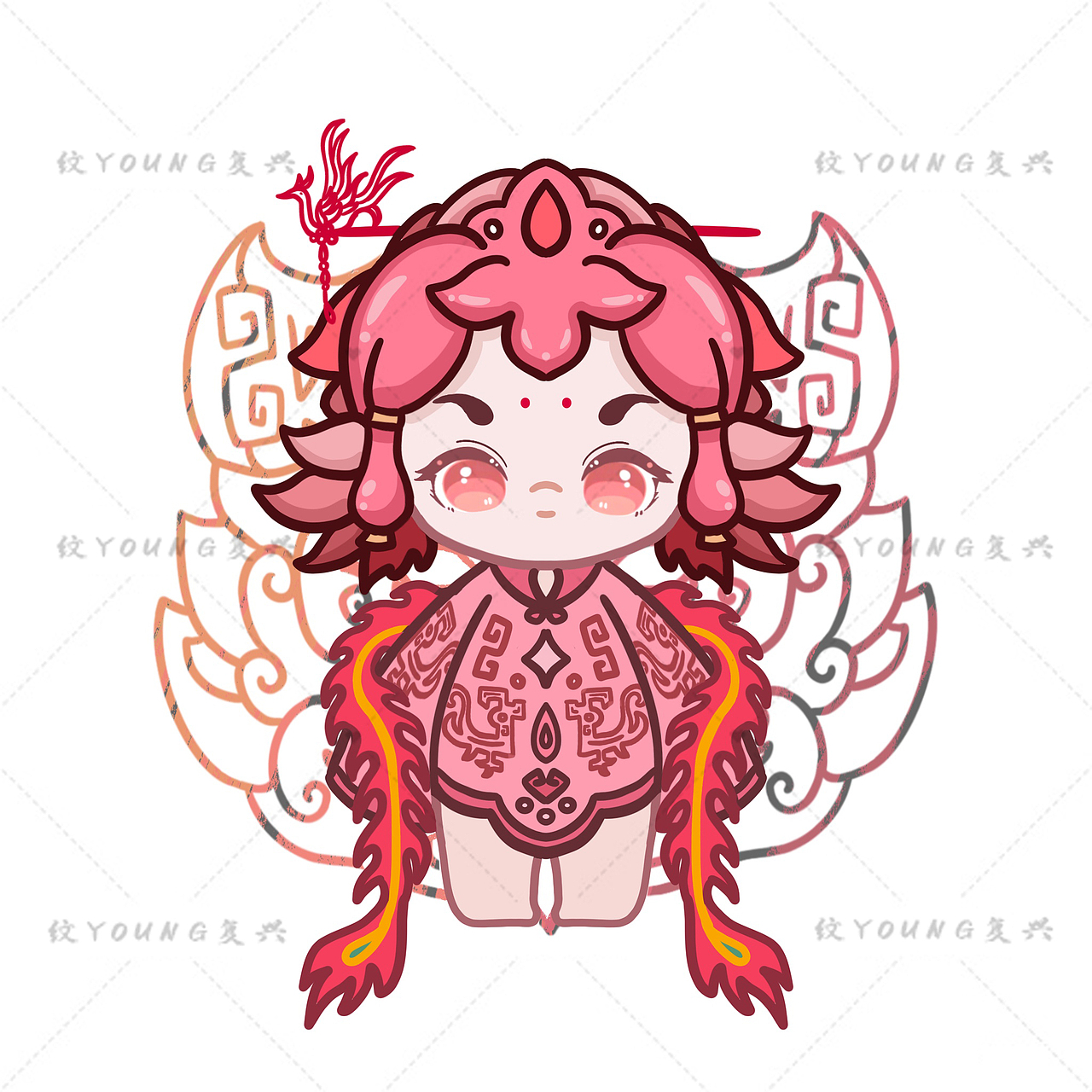 青铜纹样创新（图ZMjg2MTk2NjE2） - IP形象 - 站酷设计师源子爱画画原创素材 - 站酷ZCOOL