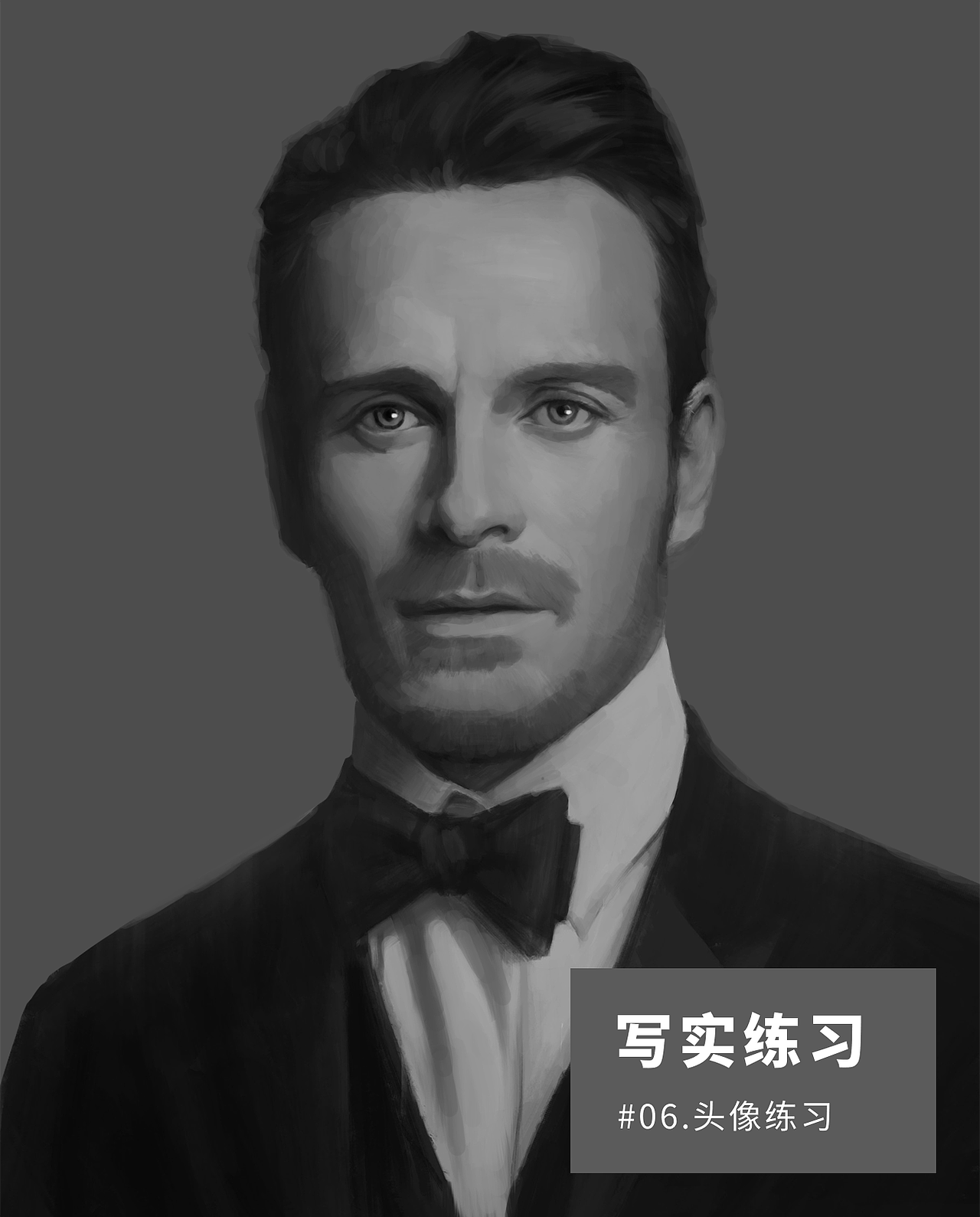 写实头像练习（图ZOTYxNTIyMDg=） - 艺术插画 - 站酷设计师Morty77原创素材 - 站酷ZCOOL