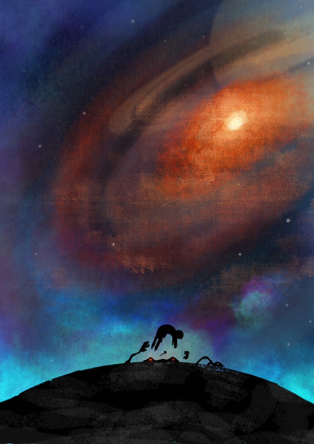 星落|插画|创作习作|那只泰迪 - 原创作品 - 站酷 (zcool)