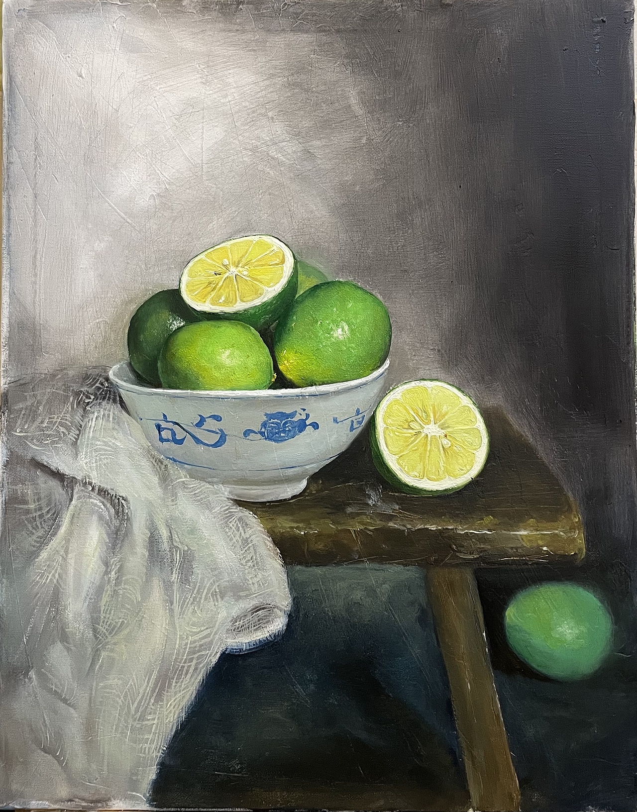油画静物写生之酸柠檬（图ZMjk0ODc3MzI4） - 绘画 - 站酷设计师天人右原创素材 - 站酷ZCOOL
