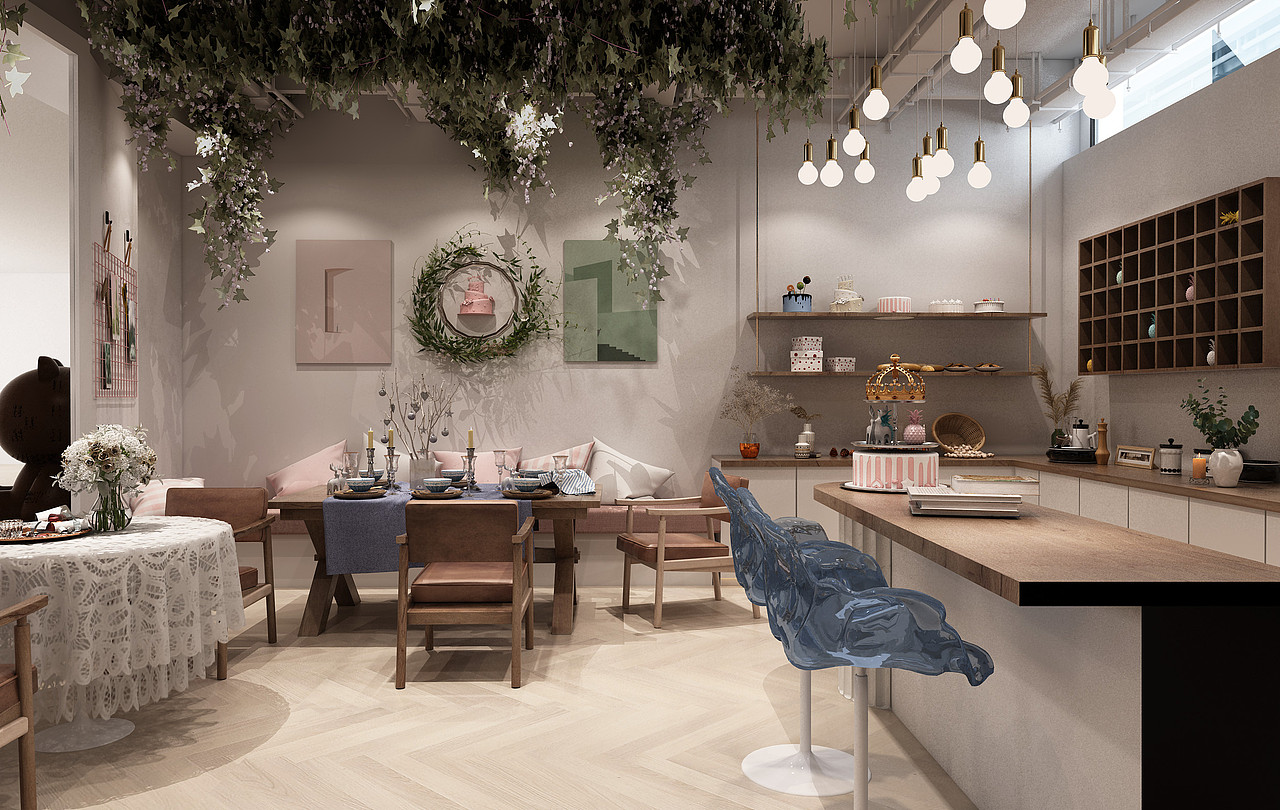 咖啡甜品店设计